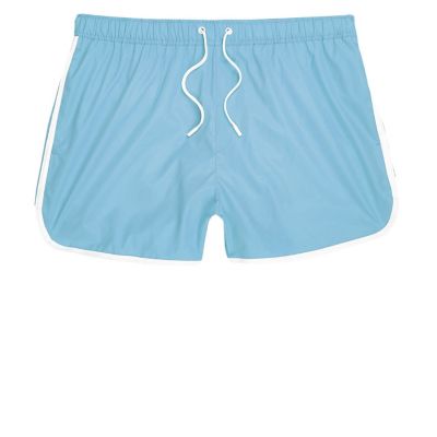 Light blue short swim shorts